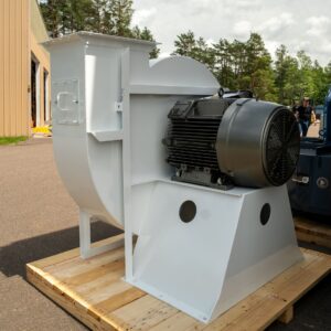 AirPro industrial exhaust fan in white