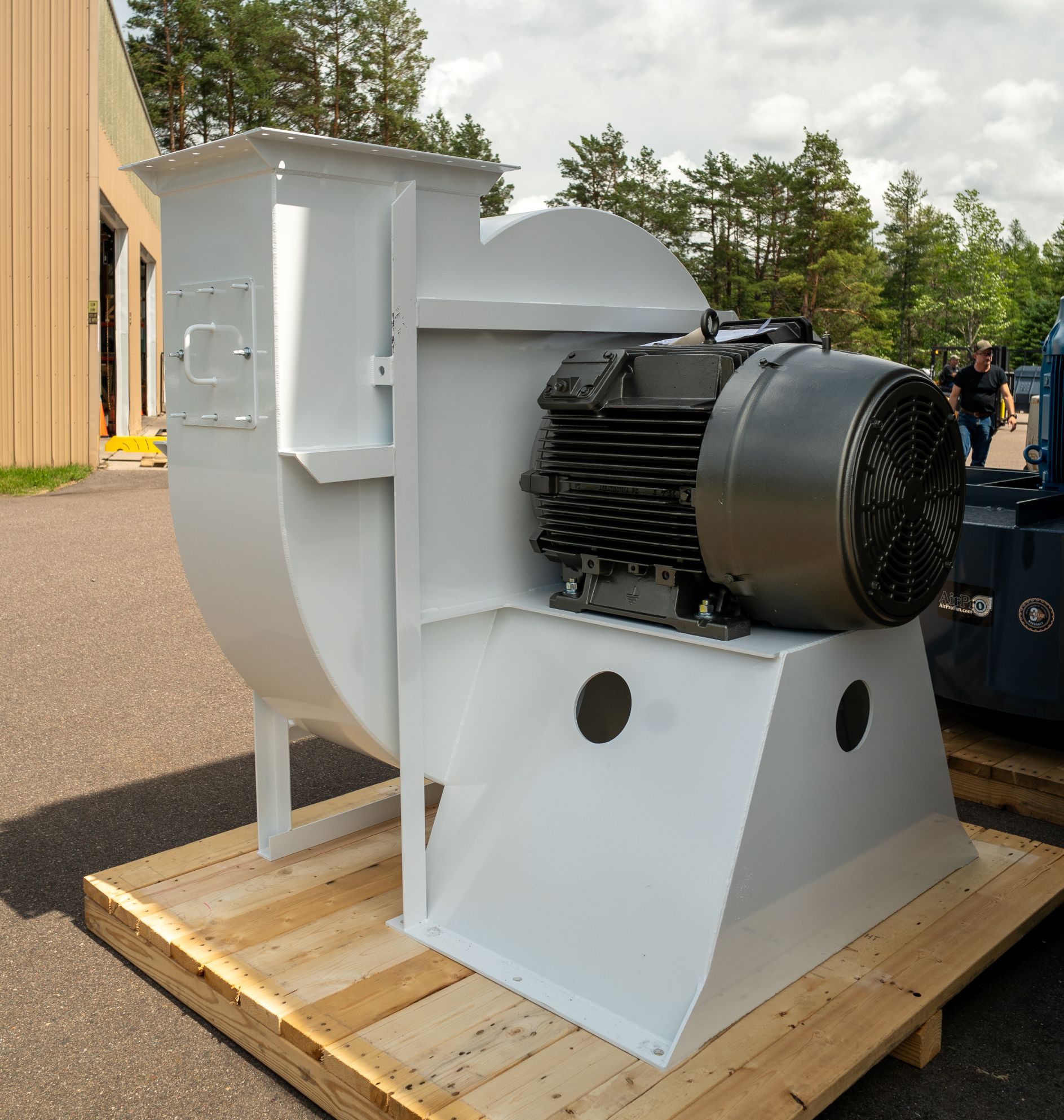 AirPro industrial exhaust fan in white