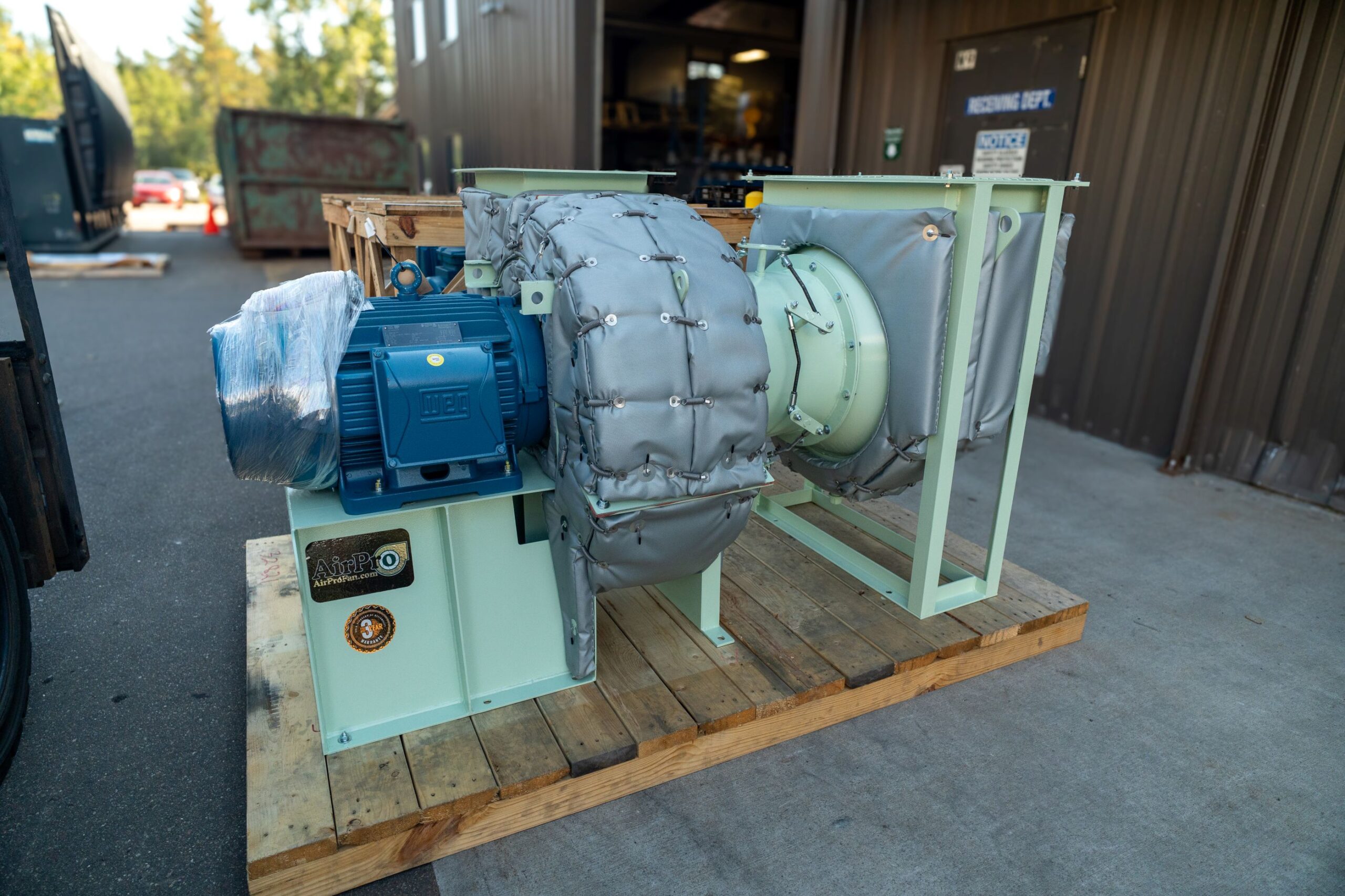 AirPro BCMS fan with inlet box and insulation